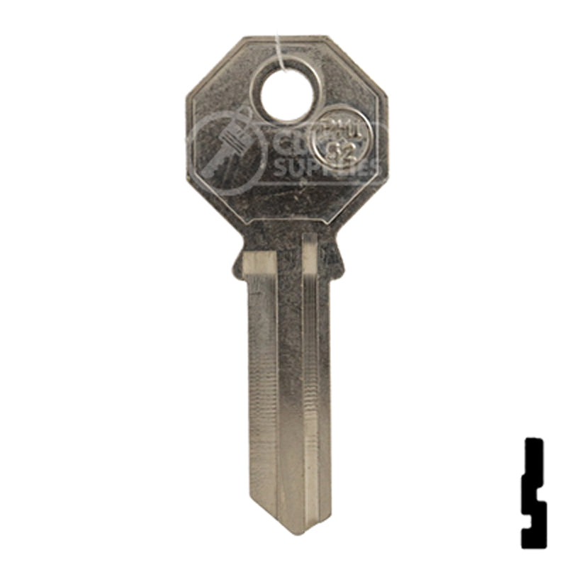 Uncut Key Blank | Phillips Mexico | PHI-52, PHA1 — CLK Supplies