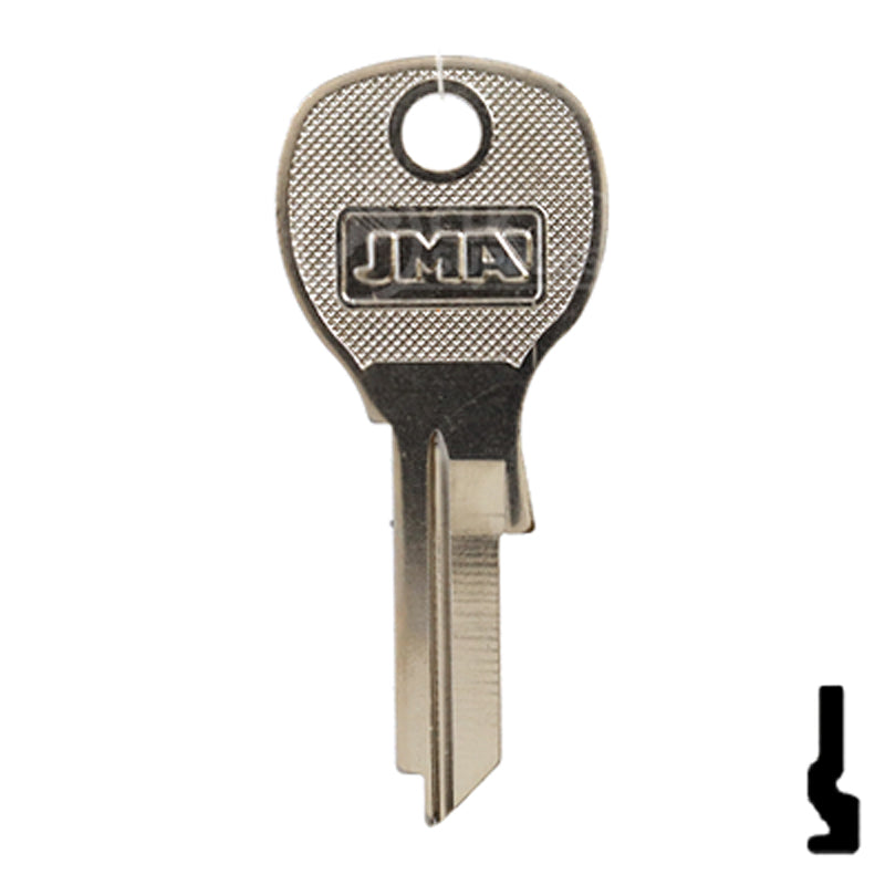 Uncut Key Blank | National Cabinet | 1646R, NTC-14 All JMA USA