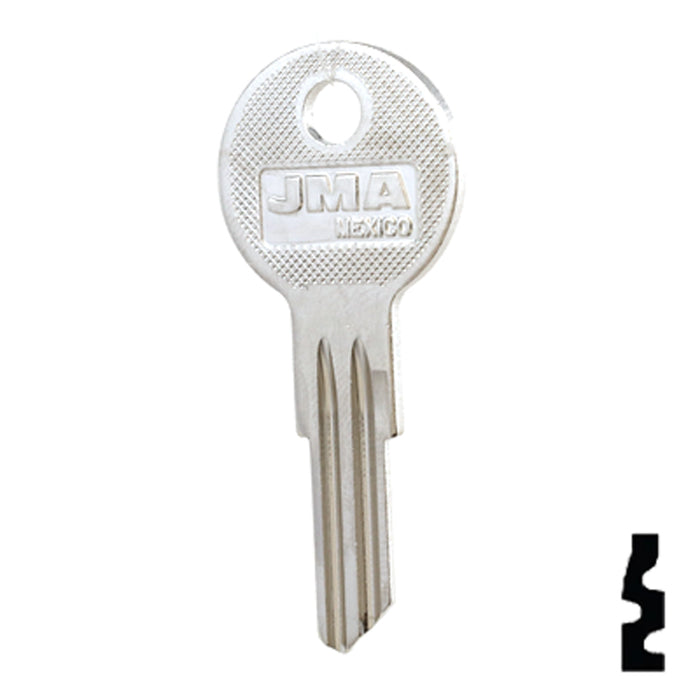 YALE (Y12-NP,O1122A) Key Blank - by JMA All JMA USA