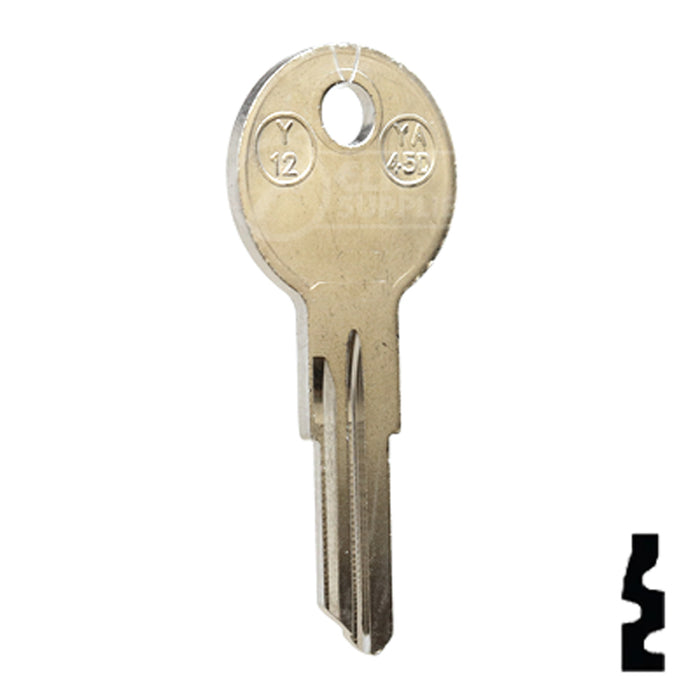 YALE (Y12-NP,O1122A) Key Blank - by JMA All JMA USA