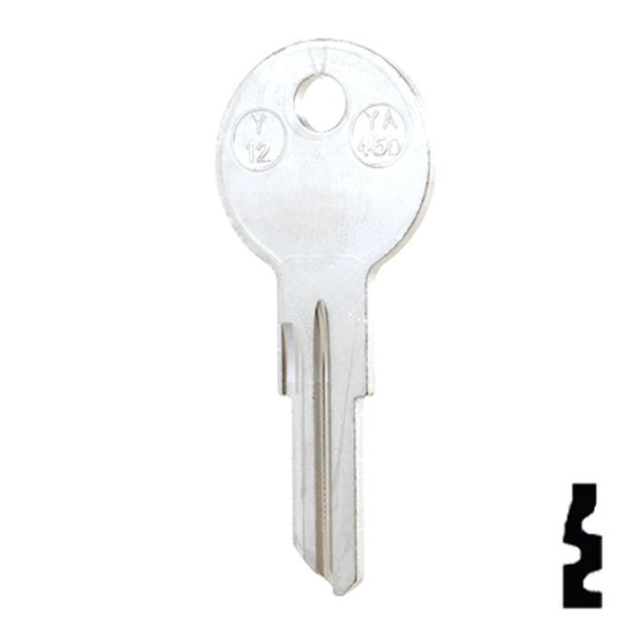 YALE (Y12-NP,O1122A) Key Blank - by JMA All JMA USA