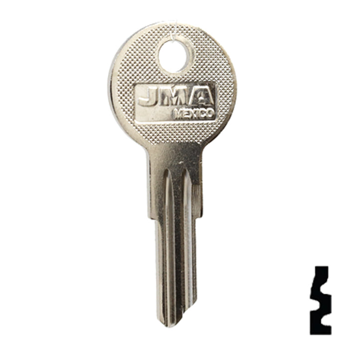 YALE (Y12-NP,O1122A) Key Blank - by JMA All JMA USA