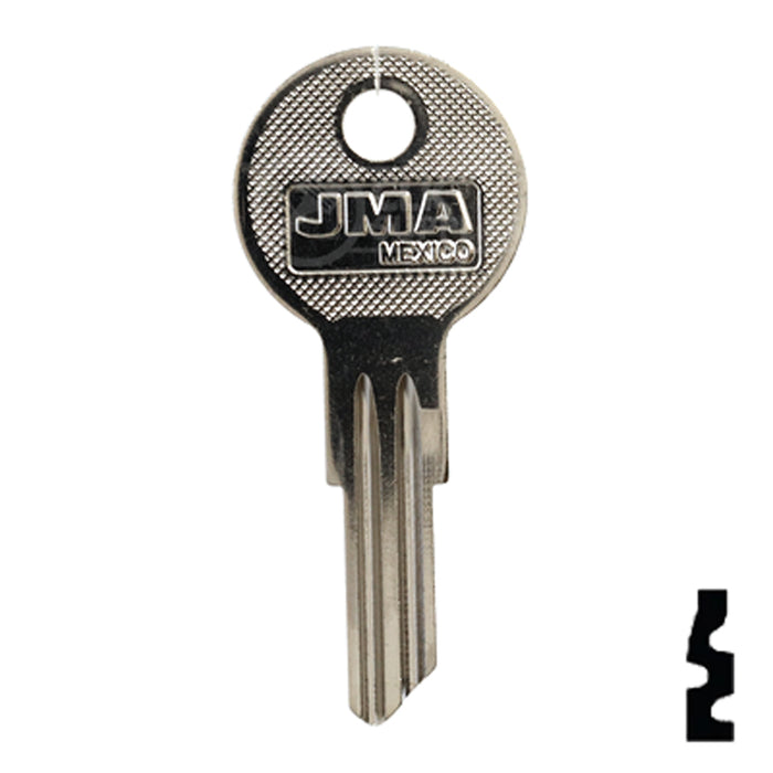 YALE (Y12-NP,O1122A) Key Blank - by JMA All JMA USA