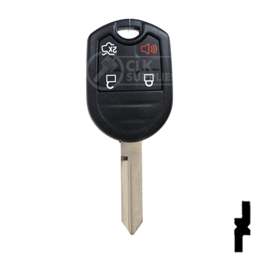4-Button Remote Head Key w/ Ford Logo Tex 4D-63 (80-Bit) | Ford | 5912512 Automotive Key Strattec