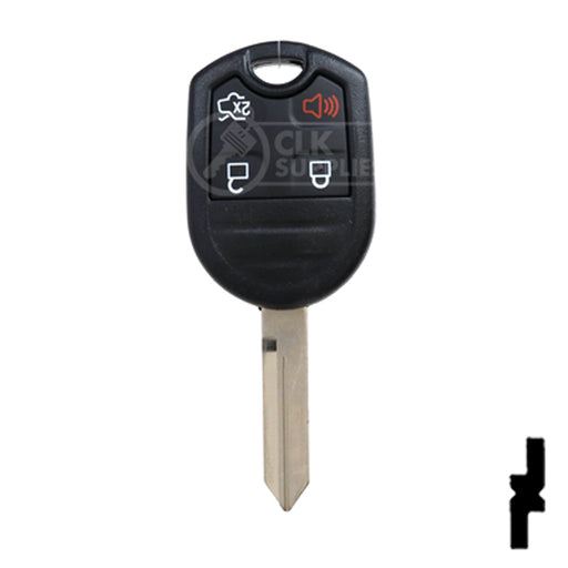 4-Button Remote Head Key w/ Ford Logo Tex 4D-63 (80-Bit) | Ford | 5912512 Automotive Key Strattec