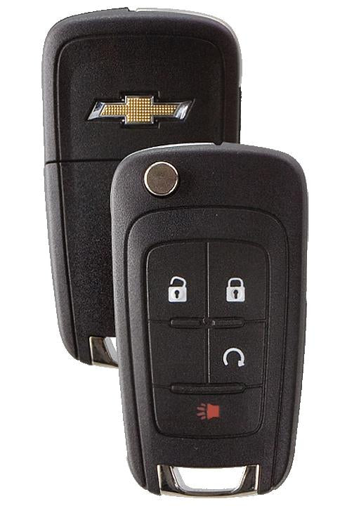 Chevrolet 4-Button Flip Remote Head Key w/ Chevrolet Logo | Strattec | 5913597 Automotive Key Strattec