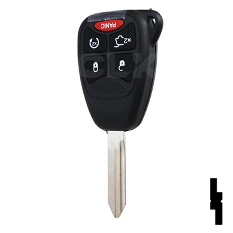 Chrysler 5 Button Remote Head Key W / Trunk (5B2) - By Ilco Automotive Key Ilco