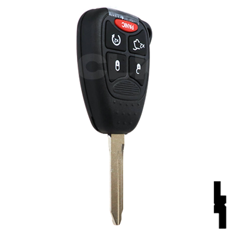 Chrysler 5 Button Remote Head Key W / Trunk (5B2) - By Ilco Automotive Key Ilco