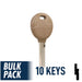 Chrysler Transponder Key ( Y164-PT, 692352 ) Pack of 10 Automotive Key JMA USA