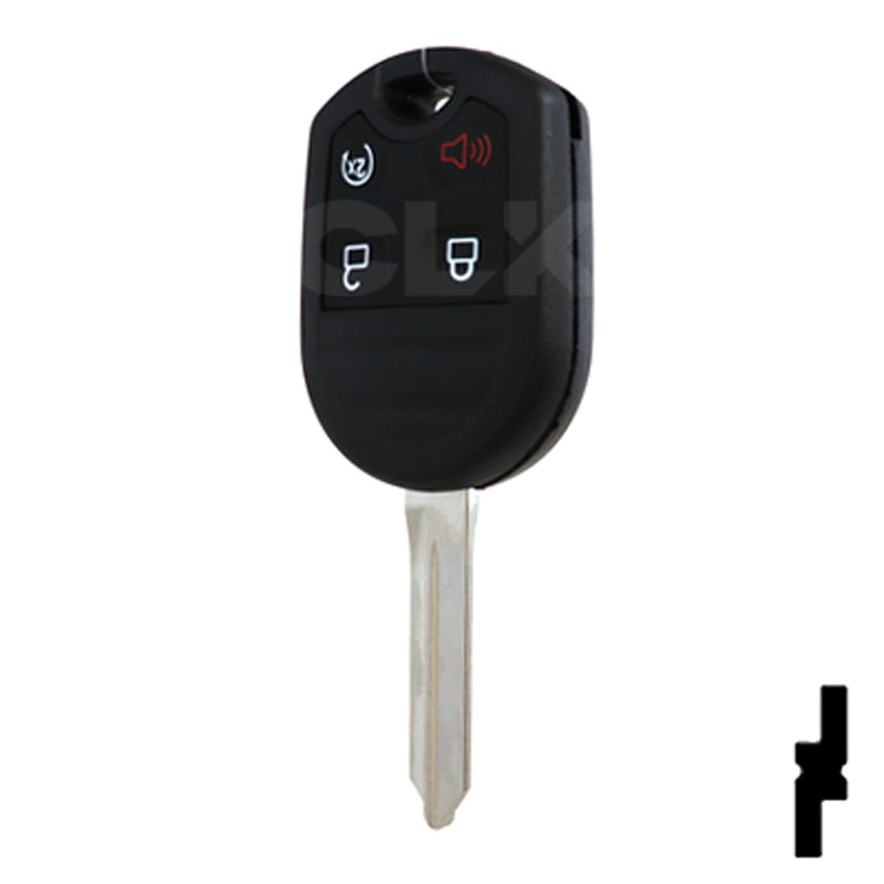 Ford 4 Button Remote Head Key (4B3) - By Ilco Automotive Key Ilco