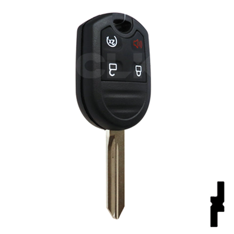 Ford 4 Button Remote Head Key (4B3) - By Ilco Automotive Key Ilco