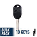 Ford Transponder Key Blank (H84-PT, H92-PT) Pack of 10 Automotive Key JMA USA