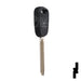 H78-P Plastic Head Key Blank Automotive Key JMA USA