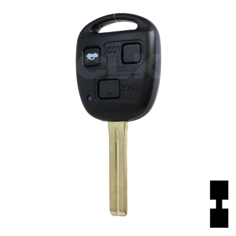 Lexus 3 Button 4C Remote Head Key (3B4) - By Ilco Automotive Key Ilco