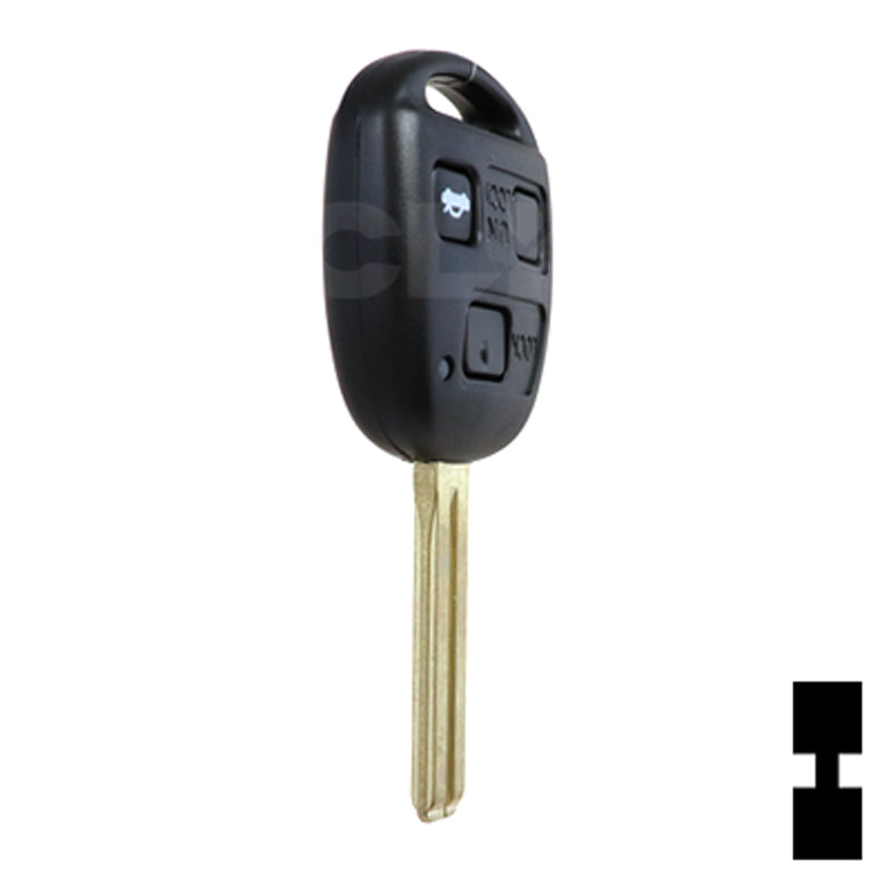 Lexus 3 Button 4C Remote Head Key (3B4) - By Ilco Automotive Key Ilco