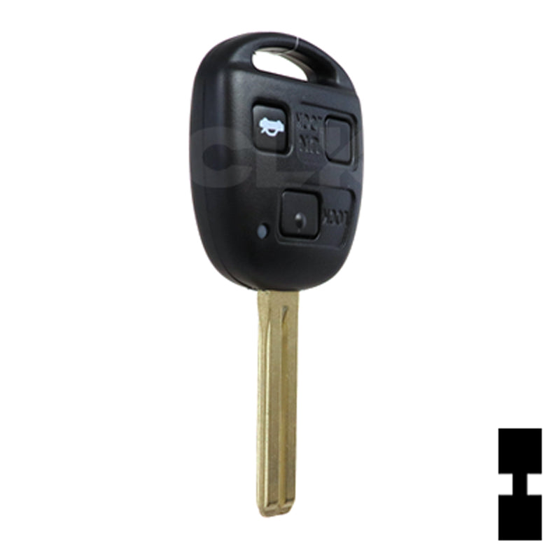 Lexus 3 Button 4C Remote Head Key (3B4) - By Ilco Automotive Key Ilco