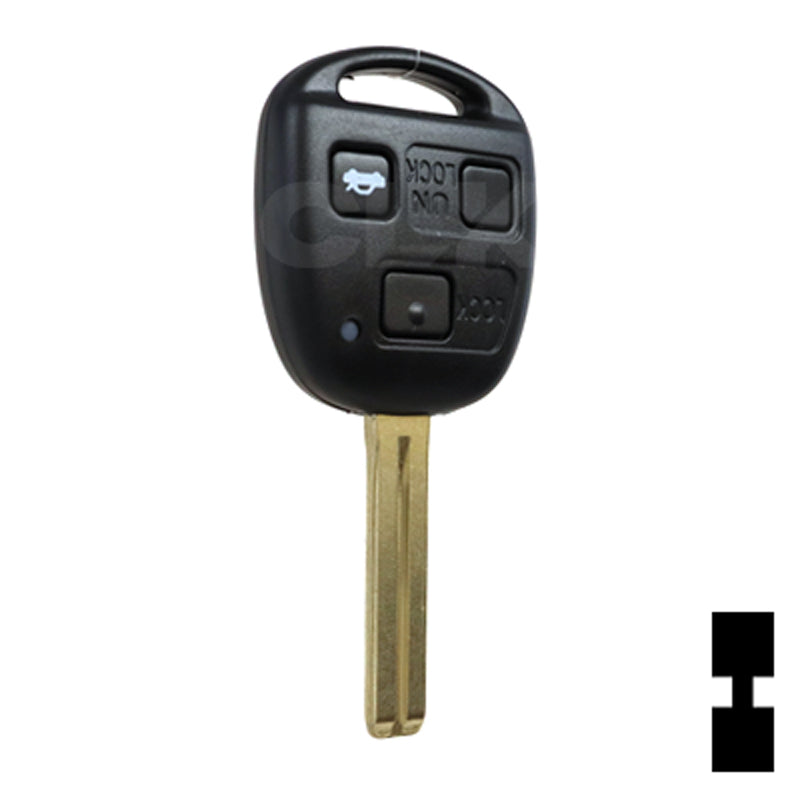 Lexus 3 Button 4C Remote Head Key (3B4) - By Ilco Automotive Key Ilco