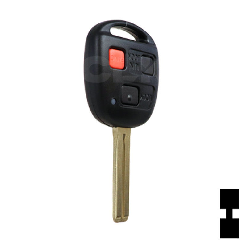 Lexus 3 Button 4D68 Remote Head Key (3B3) - By Ilco Automotive Key Ilco