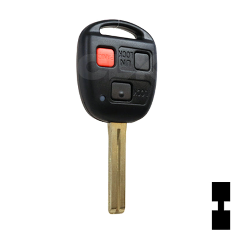 Lexus 3 Button 4D68 Remote Head Key (3B3) - By Ilco Automotive Key Ilco