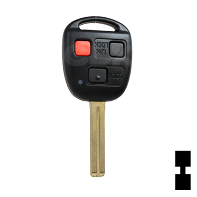Lexus 3 Button Remote Head Key 3B7 – By Ilco Automotive Key Ilco