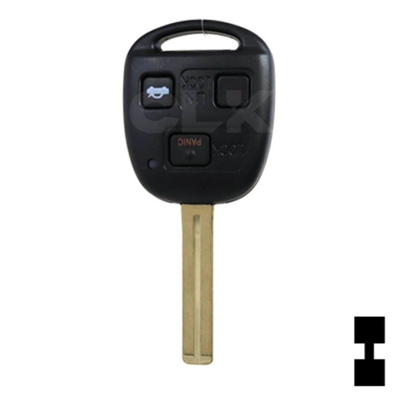 Lexus 3 Button Remote Head Key (TOY48/4C) (3B1) - By Ilco Automotive Key Ilco