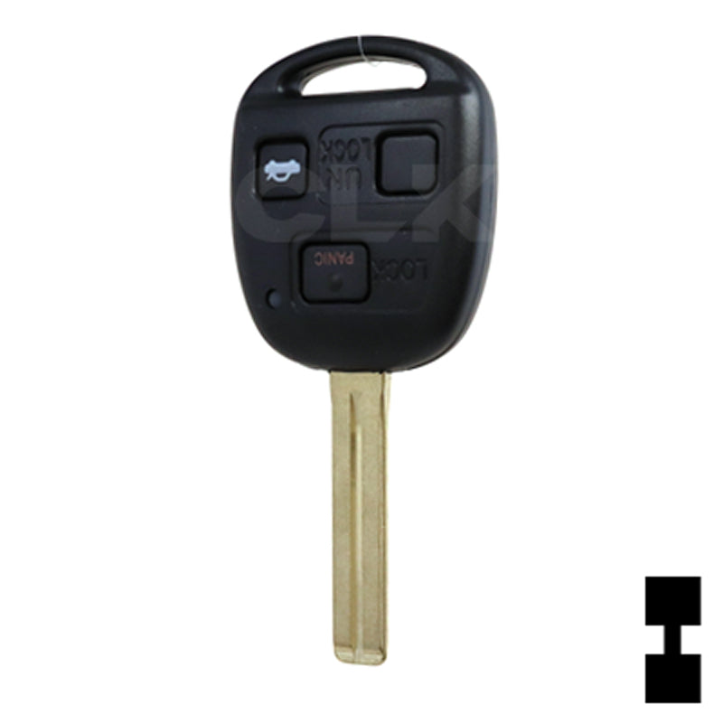 Lexus 3 Button Remote Head Key (TOY48/4C) (3B1) - By Ilco Automotive Key Ilco