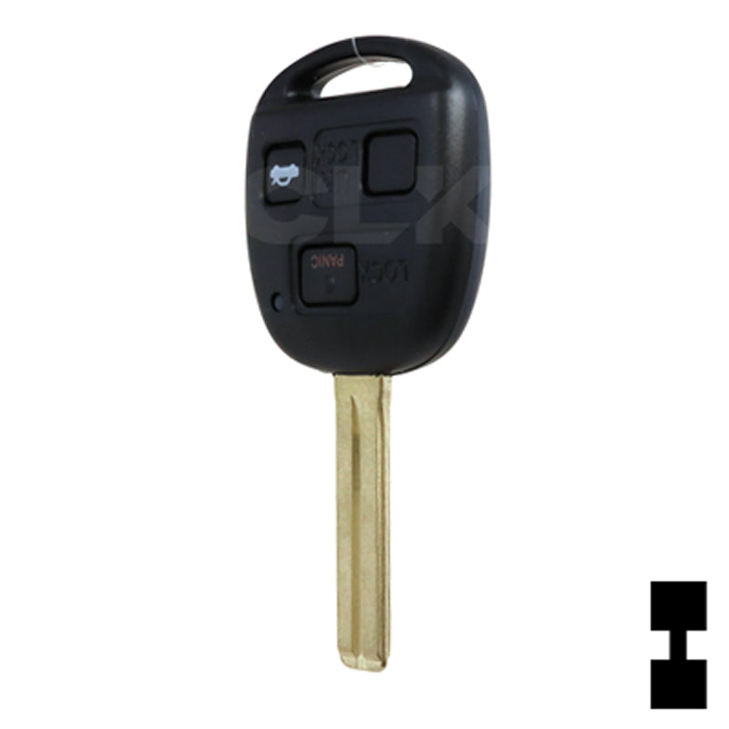Lexus 3 Button Remote Head Key (TOY48/4C) (3B1) - By Ilco Automotive Key Ilco