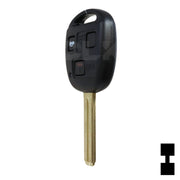 Lexus 3 Button Remote Head Key (TOY48/4C) (3B1) - By Ilco Automotive Key Ilco