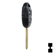 Lexus 3 Button Remote Head Key (TOY48/4C) (3B1) - By Ilco Automotive Key Ilco