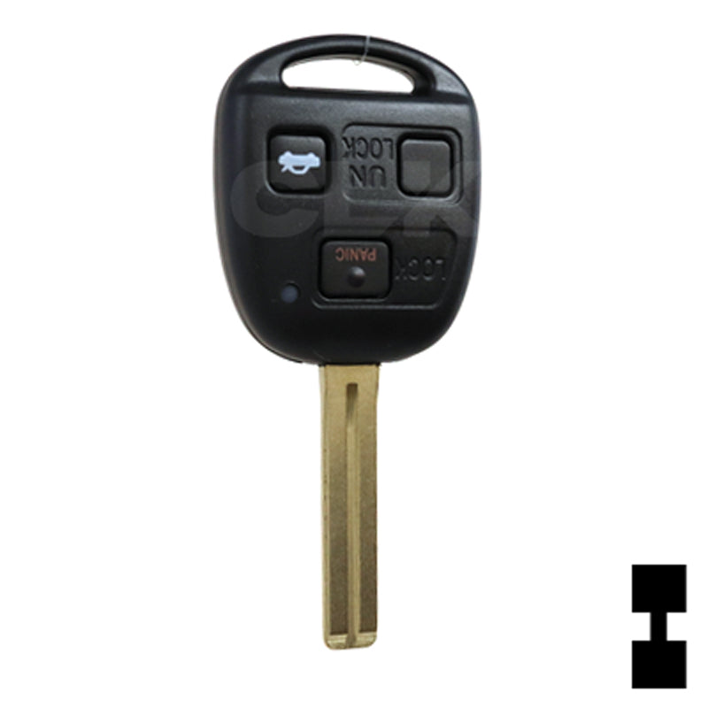 Lexus 3 Button Remote Head Key (TOY48/4C) (3B1) - By Ilco Automotive Key Ilco