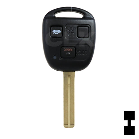 Lexus 3 Button Remote Head Key (TOY48/4C) (3B1) - By Ilco Automotive Key Ilco