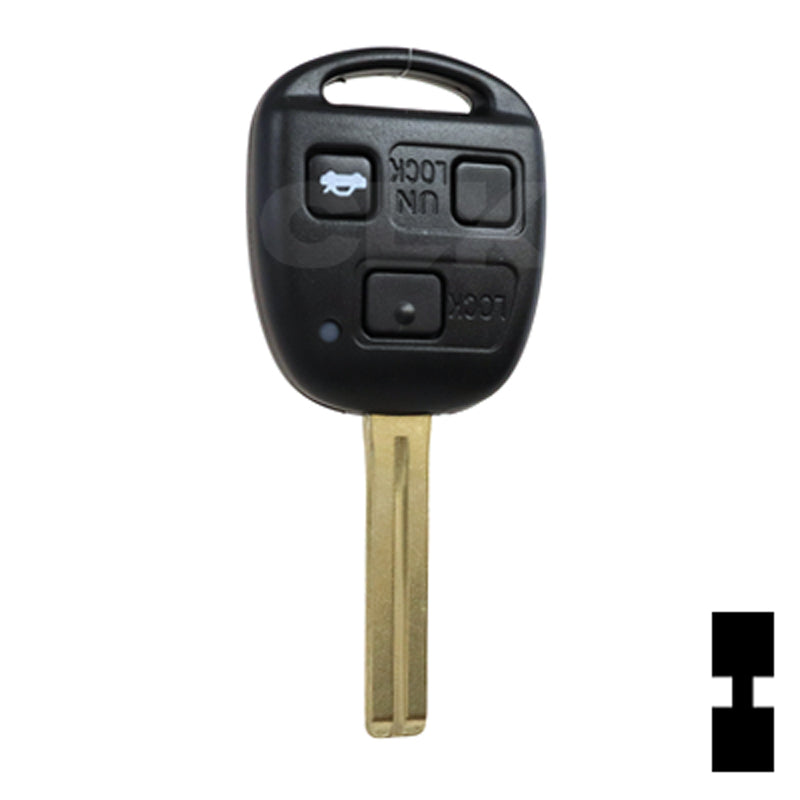 Lexus 3 Button Remote Head Key (TOY48/4D68) (3B2) - By Ilco Automotive Key Ilco