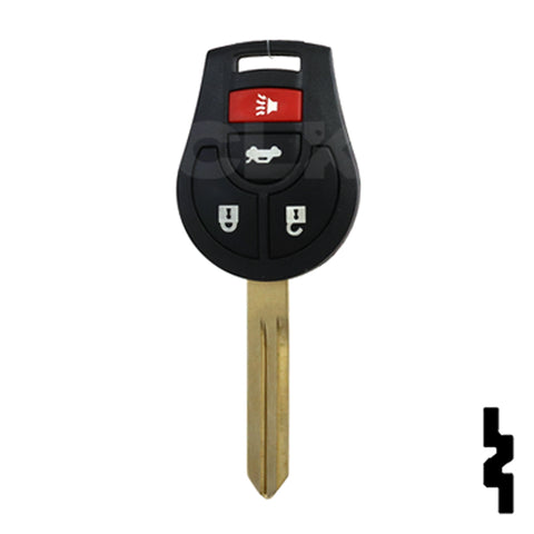 Nissan OEM Replacement Remote Key - 4 Button w/ Trunk
