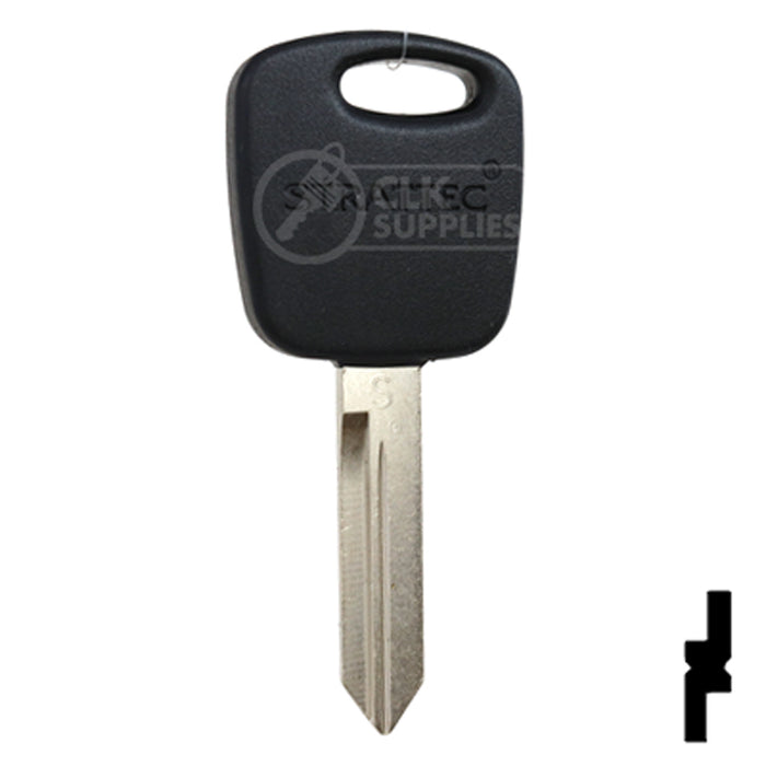 OEM Uncut Transponder Key | Ford | H72-PT,597602 Automotive Key Strattec