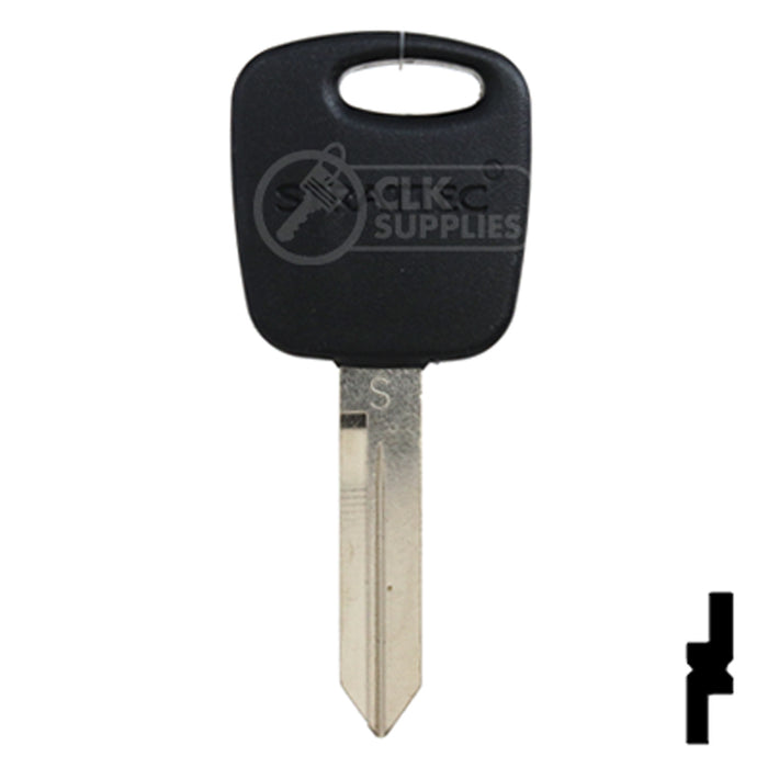 OEM Uncut Transponder Key | Ford | H72-PT,597602 Automotive Key Strattec