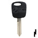 OEM Uncut Transponder Key | Ford | H72-PT,597602 Automotive Key Strattec
