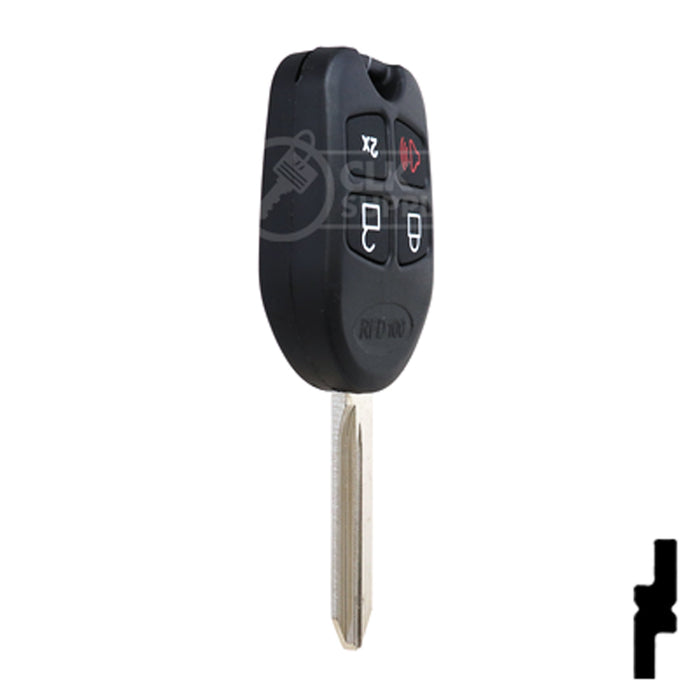 Programable Ford 80-Bit Remote Head - EDGE CUT Automotive Key Keyline USA