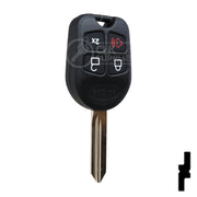 Programable Ford 80-Bit Remote Head - EDGE CUT Automotive Key Keyline USA