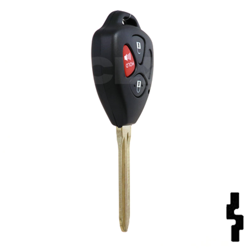Toyota 3 Button "G" Chip Remote Head Key (3BG3) - By Ilco Automotive Key Ilco