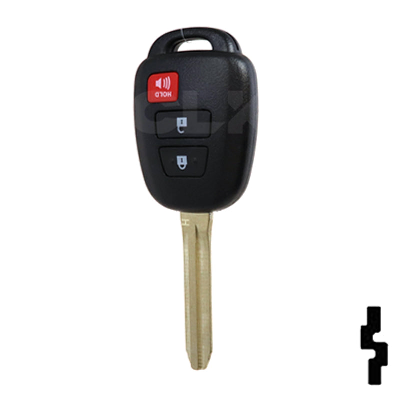 Toyota 3 Button Remote Head Key (3BH)- By Ilco Automotive Key Ilco