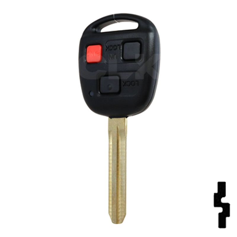 Toyota 3 Button Remote Head Key 3BLC – By Ilco Automotive Key Ilco