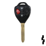 Toyota 3 Button Remote Head Key (4D-67 Transp.)(3BD1) - By Ilco Automotive Key Ilco
