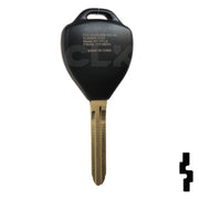 Toyota 3 Button Remote Head Key (4D-67 Transp.)(3BD1) - By Ilco Automotive Key Ilco