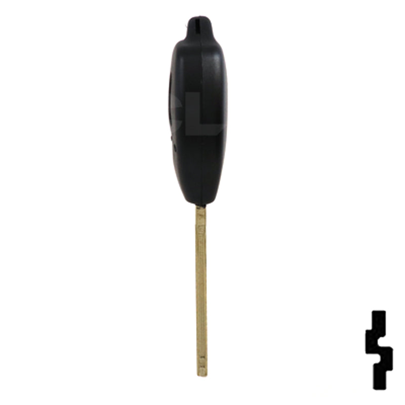 Toyota 3 Button Remote Head Key (4D-67 Transp.) (3BD2) - By Ilco Automotive Key Ilco