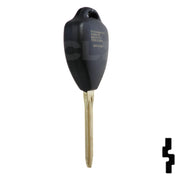 Toyota 3 Button Remote Head Key (4D-67 Transp.) (3BD2) - By Ilco Automotive Key Ilco