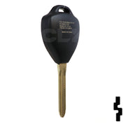 Toyota 3 Button Remote Head Key (G Transp.) (3BG1) - By Ilco Automotive Key Ilco