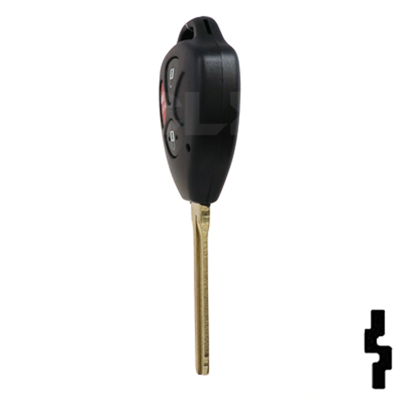 Toyota 3 Button Remote Head Key (G Transp.) (3BG2) - By Ilco Automotive Key Ilco