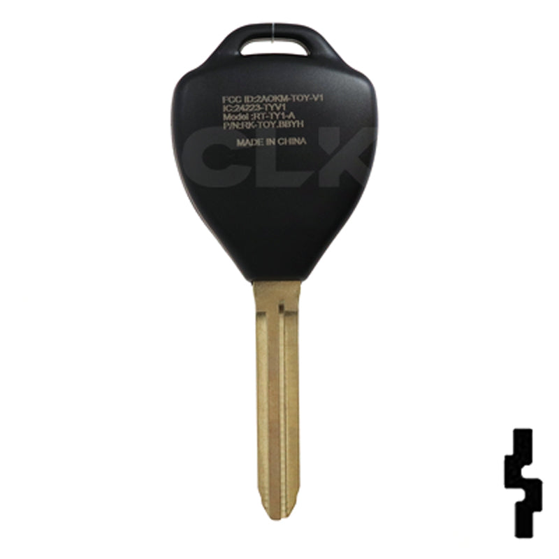 Toyota 3 Button Remote Head Key (G Transp.) (3BG2) - By Ilco Automotive Key Ilco