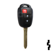 Toyota 3 Button Remote Head Key (H Transp.) (3BH3) - By Ilco Automotive Key Ilco