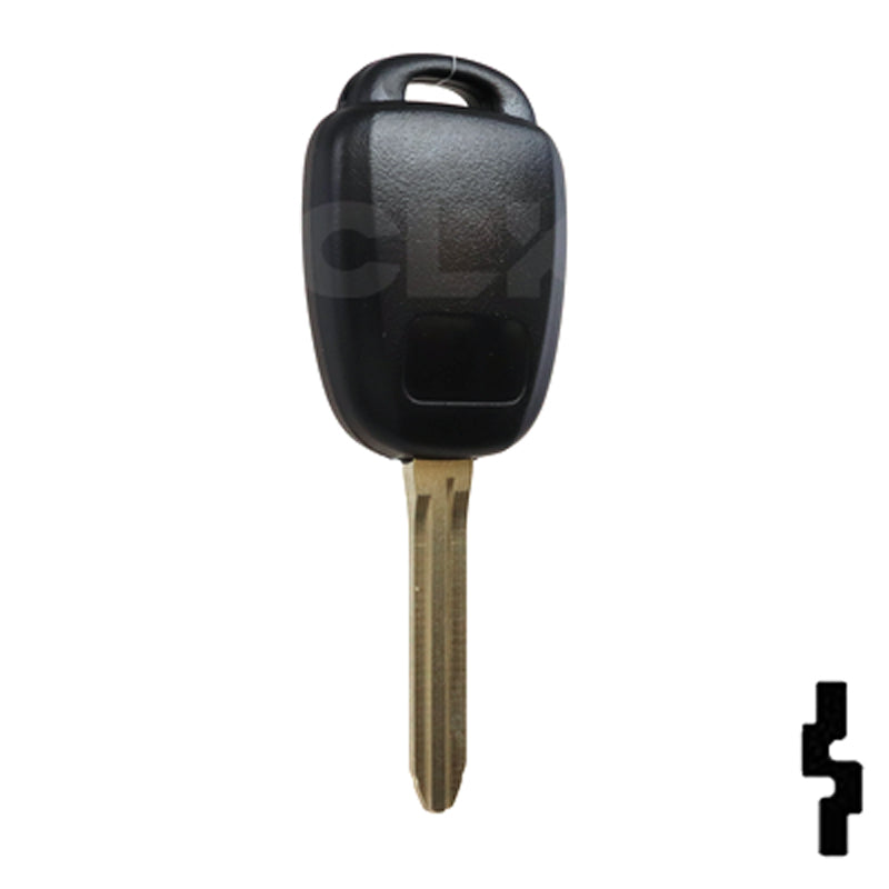 Toyota 4 Button Remote Head Key (G Transp.) (4BG) - By Ilco Automotive Key Ilco